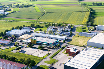 Industriegebiet Rudolf-Diesel-Straße mit P. Brändle GmbH in Empfingen im Bundesland Baden-Württemberg, Deutschland