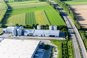 Luftbild von Industriegebiet Max-Eyth-Straße mit ante-BioPELL GmbH & Co. KG in Empfingen im Bundesland Baden-Württemberg, Deutschland