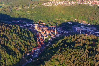 Altstadtbereich und Innenstadtzentrum im Neckartal in Horb am Neckar im Bundesland Baden-Württemberg, Deutschland