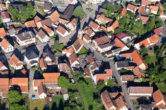 Kirchengebäude im Dorfkern in Schaffhouse-pres-Seltz in Grand Est in Schaffhouse-près-Seltz im Bundesland Bas-Rhin, Frankreich