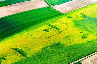 Drohnenaufname von Seltz im Bundesland Bas-Rhin, Frankreich