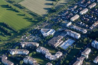 Badnerlandhalle im Ortsteil Neureut in Karlsruhe im Bundesland Baden-Württemberg, Deutschland