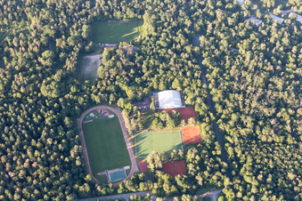 Luftbild von MTV im Ortsteil Oststadt in Karlsruhe im Bundesland Baden-Württemberg, Deutschland