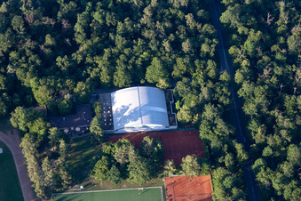 Luftaufnahme von MTV im Ortsteil Oststadt in Karlsruhe im Bundesland Baden-Württemberg, Deutschland