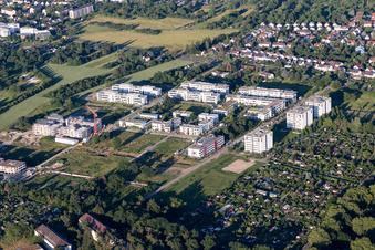 Technologiepark im Ortsteil Rintheim in Karlsruhe im Bundesland Baden-Württemberg, Deutschland