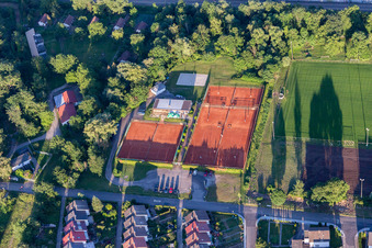 TC Blau-Weiss im Ortsteil Untergrombach in Bruchsal im Bundesland Baden-Württemberg, Deutschland