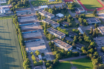 Gebäudekomplex der Bereitschaftspolizeidirektion in Bruchsal im Bundesland Baden-Württemberg, Deutschland