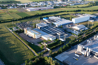 Luftbild von Zabler in Bruchsal im Bundesland Baden-Württemberg, Deutschland