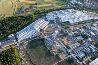 SEW Eurodrive im Ortsteil Graben in Graben-Neudorf im Bundesland Baden-Württemberg, Deutschland von oben gesehen