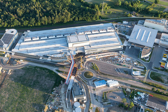 SEW Eurodrive im Ortsteil Graben in Graben-Neudorf im Bundesland Baden-Württemberg, Deutschland aus der Vogelperspektive
