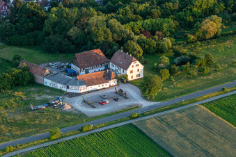Luftbild von Gehrlein's Alte Mühle in Hatzenbühl im Bundesland Rheinland-Pfalz, Deutschland