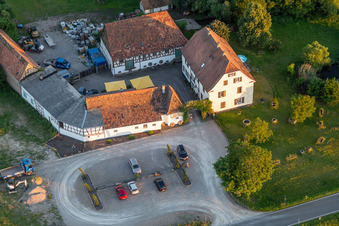 Gehrlein's Alte Mühle in Hatzenbühl im Bundesland Rheinland-Pfalz, Deutschland von oben