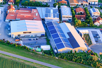 Luftbild von Gewerbergebiet Im Gereut mit  WWS Metallformen GmbH, HGGS LaserCUT GmbH & Co. KG in Hatzenbühl im Bundesland Rheinland-Pfalz, Deutschland