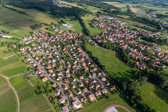 Ortsteil Altenstadt in Wissembourg im Bundesland Bas-Rhin, Frankreich aus der Vogelperspektive