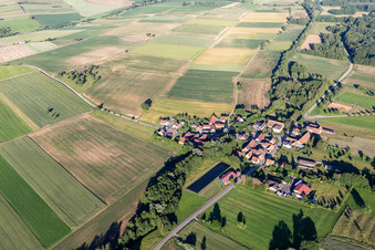 Luftbild von Moulin de Niefern in Uhrwiller im Bundesland Bas-Rhin, Frankreich
