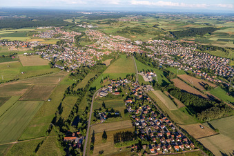 Val de Moder im Bundesland Bas-Rhin, Frankreich von oben