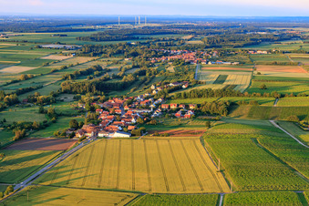 Hergersweiler von Westen im Bundesland Rheinland-Pfalz, Deutschland
