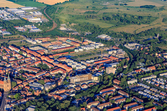Baustelle im Südpark Landau - künftiges Landesgartenschaugelände in Landau in der Pfalz im Bundesland Rheinland-Pfalz, Deutschland