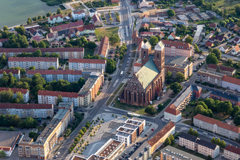 Kirchengebäude der Marienkirche in Prenzlau im Bundesland Brandenburg, Deutschland