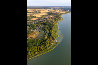 Badestelle Warnitz am Oberuckersee im Bundesland Brandenburg, Deutschland