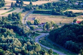 Konstanz, Wollmatingen, Reithof Trab e.V. therapeutisches Reiten am Bodensee im Bundesland Baden-Württemberg, Deutschland von der Drohne aus gesehen