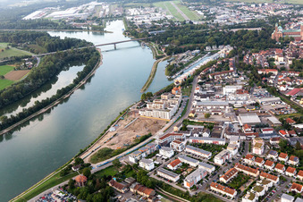 Luftbild von Wohnbauprojekt AM FLUSS, Speyer am Speyerer Rheinufer: Alte Ziegelei / Franz-Kirmeier-Straße im Bundesland Rheinland-Pfalz, Deutschland