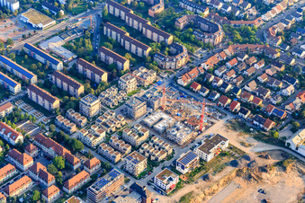 Wohnanlage HOMERUN TURLEY im Ortsteil Neckarstadt-Ost in Mannheim im Bundesland Baden-Württemberg, Deutschland