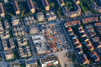 Homerun, ehemalige Turley US-Kasernen im Ortsteil Neckarstadt-Ost in Mannheim im Bundesland Baden-Württemberg, Deutschland von oben