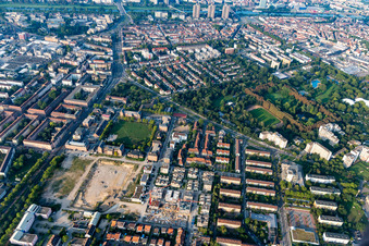 Neckarstadt Ost im Ortsteil Neckarstadt-Ost in Mannheim im Bundesland Baden-Württemberg, Deutschland