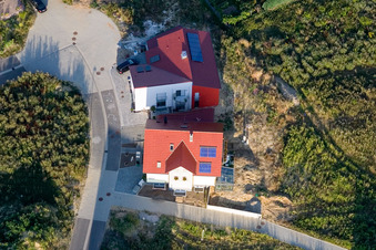 Schrägluftbild von Neubaugebiet Am Höhenweg in Kandel im Bundesland Rheinland-Pfalz, Deutschland