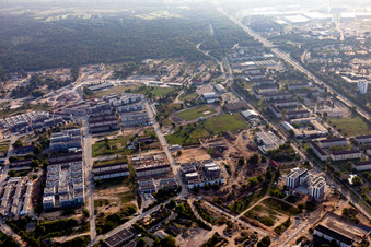 Gelände der ehemalige FRNKLIN-US-Kasernen am Käfertalerwald in Mannheim im Bundesland Baden-Württemberg, Deutschland