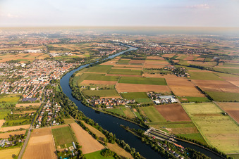 Neckar in Edingen-Neckarhausen im Bundesland Baden-Württemberg, Deutschland