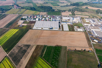 Gewerbegebiet in Ketsch im Bundesland Baden-Württemberg, Deutschland