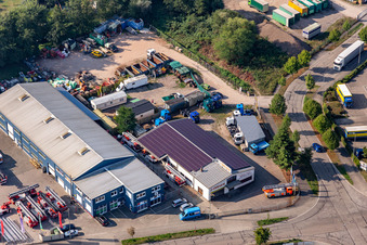 Drehleiter-Werkstatt Beitel & Stier GmbH im Barthelsmühlring im Gewerbegebiet Horst im Ortsteil Minderslachen in Kandel im Bundesland Rheinland-Pfalz, Deutschland