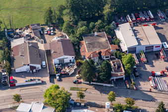 Taxi Beil am Barthelsmühlring im Gewerbegebiet Horst im Ortsteil Minderslachen in Kandel im Bundesland Rheinland-Pfalz, Deutschland