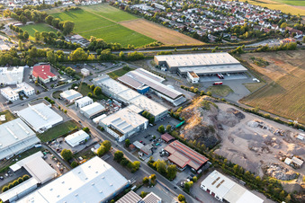 Gewerbegebiet Große Ahlmühle in Rohrbach im Bundesland Rheinland-Pfalz, Deutschland