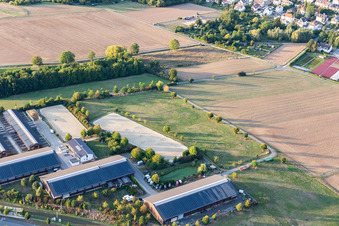 Reitsportanlage Kautenhof im Ortsteil Kalbach-Riedberg in Frankfurt am Main im Bundesland Hessen, Deutschland