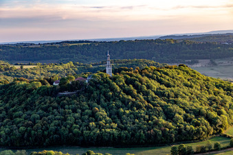 Luftaufnahme von Basilique de Sion in Saxon-Sion im Bundesland Meurthe-et-Moselle, Frankreich