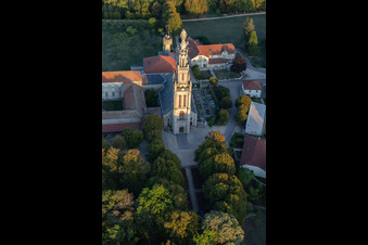 Basilique de Sion in Saxon-Sion im Bundesland Meurthe-et-Moselle, Frankreich aus der Vogelperspektive