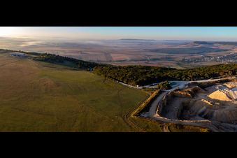 Aeroport Pont-Saint-Vincent im Bundesland Meurthe-et-Moselle, Frankreich vom Flugzeug aus
