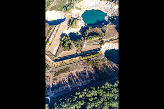 Luftaufnahme von Tagebau in Lenoncourt im Bundesland Meurthe-et-Moselle, Frankreich