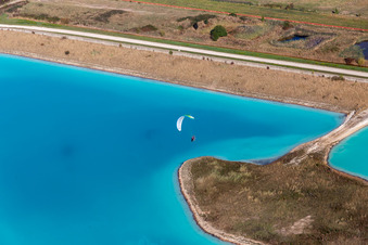 Salinen in Rosières-aux-Salines im Bundesland Meurthe-et-Moselle, Frankreich aus der Luft