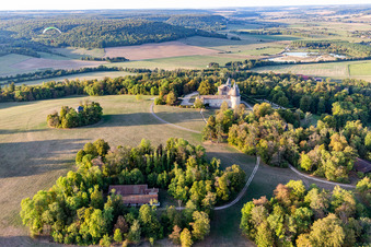 Luftbild von Chateau de Bourlémont in Frebécourt im Bundesland Vosges, Frankreich