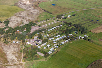 Luftbild von Sønderho Ny Camping in Fanø im Bundesland Syddanmark, Dänemark