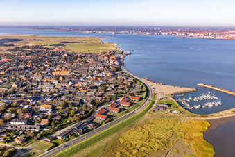 Fanø im Bundesland Syddanmark, Dänemark vom Flugzeug aus