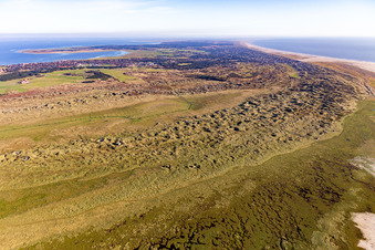 Luftaufnahme von Nationalpark Wattenmeer in Fanø im Bundesland Syddanmark, Dänemark