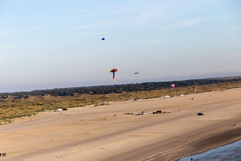 Drachen am Strand in Fanø im Bundesland Syddanmark, Dänemark