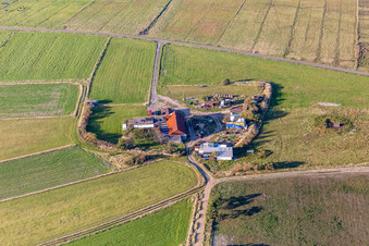 Fanø im Bundesland Syddanmark, Dänemark aus der Vogelperspektive