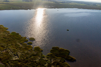 Luftbild von Nationalpark Wattenmeer in Fanø im Bundesland Syddanmark, Dänemark