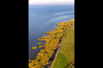 Nationalpark Wattenmeer in Fanø im Bundesland Syddanmark, Dänemark aus der Luft